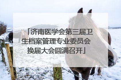 济南医学会第三届卫生档案管理专业委员会换届大会圆满召开
