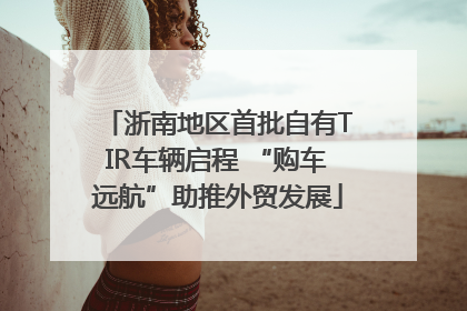 浙南地区首批自有TIR车辆启程 “购车远航”助推外贸发展