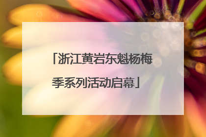 浙江黄岩东魁杨梅季系列活动启幕