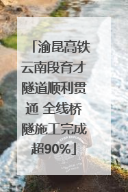 渝昆高铁云南段育才隧道顺利贯通 全线桥隧施工完成超90%