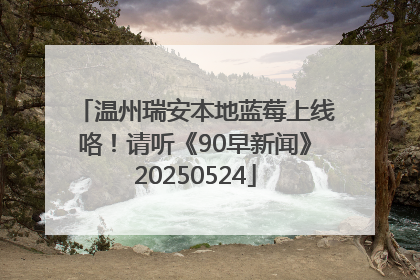 温州瑞安本地蓝莓上线咯！请听《90早新闻》20250524
