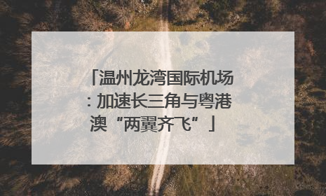 温州龙湾国际机场：加速长三角与粤港澳“两翼齐飞”
