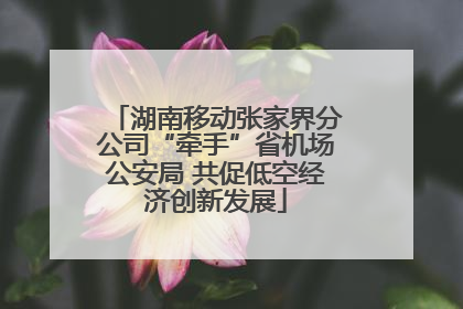 湖南移动张家界分公司“牵手”省机场公安局 共促低空经济创新发展