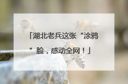 湖北老兵这张“涂鸦”脸，感动全网！