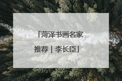 菏泽书画名家推荐｜李长臣