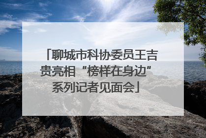聊城市科协委员王吉贵亮相“榜样在身边”系列记者见面会