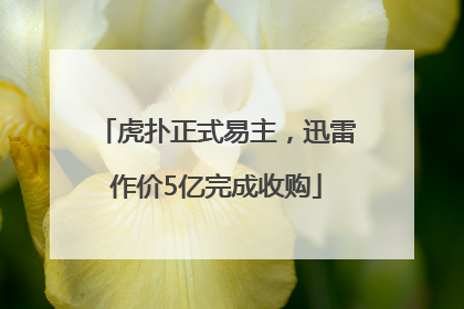 虎扑正式易主，迅雷作价5亿完成收购