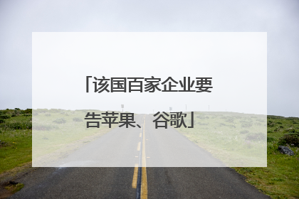 该国百家企业要告苹果、谷歌
