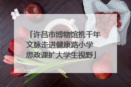 许昌市博物馆携千年文脉走进健康路小学 思政课扩大学生视野