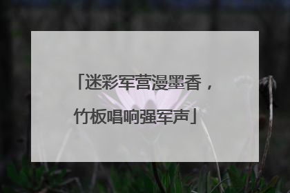 迷彩军营漫墨香，竹板唱响强军声