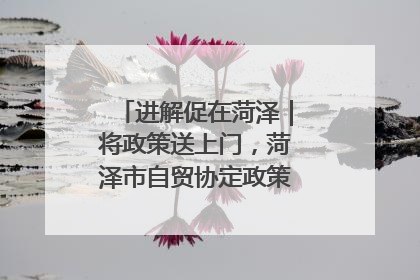 进解促在菏泽｜将政策送上门，菏泽市自贸协定政策专题宣讲会召开