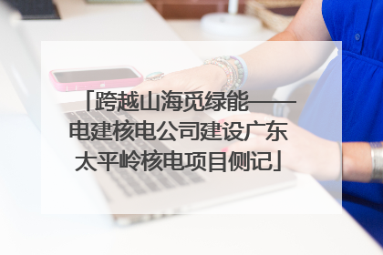 跨越山海觅绿能——电建核电公司建设广东太平岭核电项目侧记
