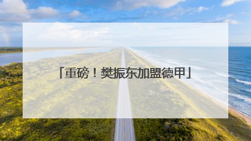 重磅！樊振东加盟德甲