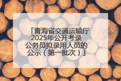 青海省交通运输厅2025年公开考录公务员拟录用人员的公示（第一批次）