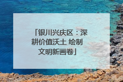 银川兴庆区：深耕价值沃土 绘制文明新画卷