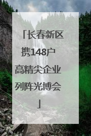 长春新区携148户高精尖企业列阵光博会