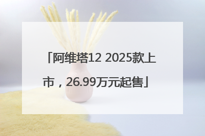 阿维塔12 2025款上市，26.99万元起售