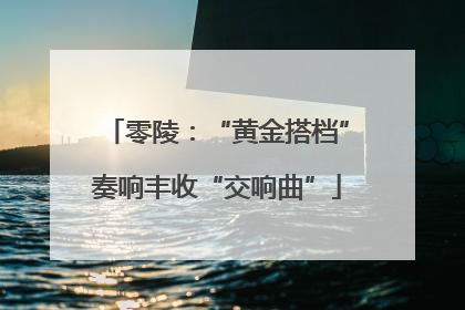 零陵：“黄金搭档”奏响丰收“交响曲”