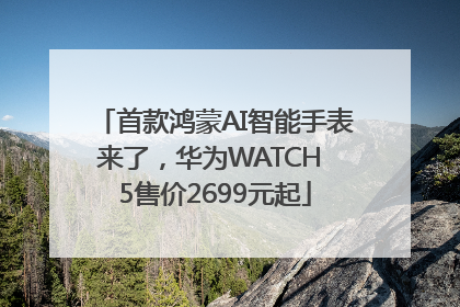 首款鸿蒙AI智能手表来了，华为WATCH 5售价2699元起