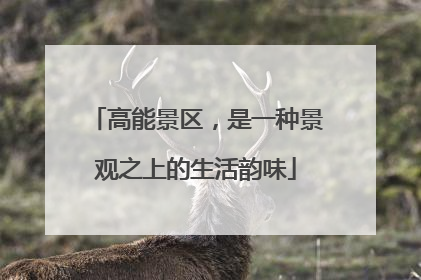 高能景区，是一种景观之上的生活韵味
