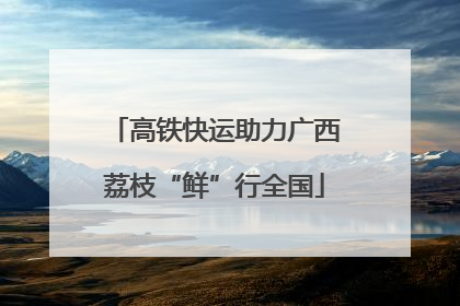 高铁快运助力广西荔枝“鲜”行全国