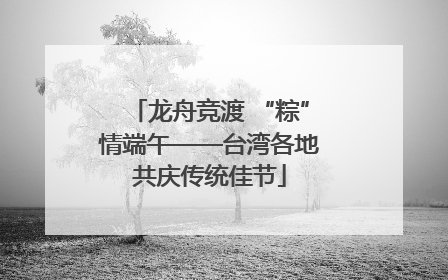 龙舟竞渡 “粽”情端午——台湾各地共庆传统佳节