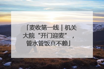 麦收第一线｜机关大院“开门迎麦”，管水管饭真不赖