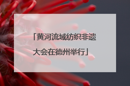 黄河流域纺织非遗大会在德州举行