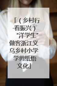 （乡村行·看振兴）“洋学生”做客浙江义乌乡村小学 学剪纸悟文化