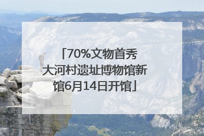 70%文物首秀 大河村遗址博物馆新馆6月14日开馆